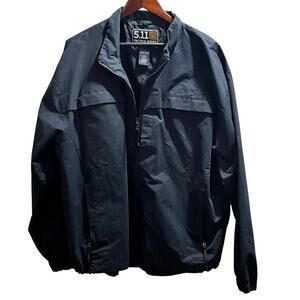 5.11 Tactical Series Men's Jacket Navy‎ Blue Full Zip Long Sleeve Pockets Sz XL